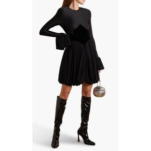 Paco‎ Rabanne Tulip Cuff Fitted Waist Mini Dress